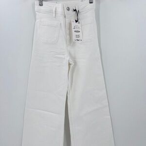 ZARA ZW COLLECTION HIGH WAIST WIDE LEG JEANS NEW SIZE 2